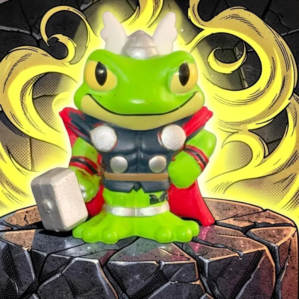 Series 1 Mystery of the Thanos Stones Dino-Thor & Throg Mini Figures A50